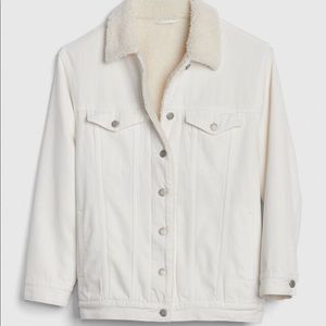GAP Oversized Sherpa-Lined Jean Jacket